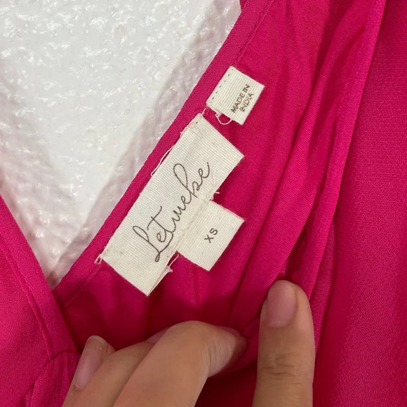 Anthropologie Let Me Be Forever That Girl Sheer Flowy Mini Pink Dress Women’s XS - Picture 4 of 16